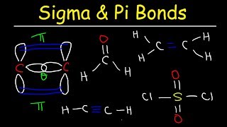 Sigma and Pi Bonds Explained Basic Introduction Chemistry [upl. by Nilla]