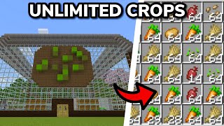 MAKING THE ULTIMATE AUTOMATIC CROP FARM in Minecraft Bedrock Survival Ep 16 [upl. by Collen]