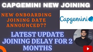 Capgemini Onboarding Update newsOnboarding delay news joining date [upl. by Enirehtak258]