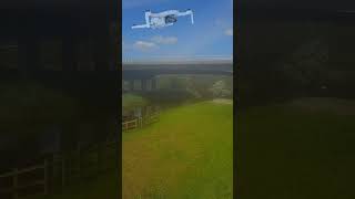 New Hubsan Zino Mini SE White Vertical 4k Footage over England shorts 49 [upl. by Wickner]