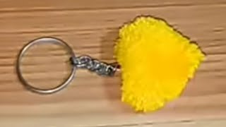 How to make keychain  Keychain  Keychain making  Chabi ring  Woolen craft keychain  D Bharti [upl. by Leamaj]