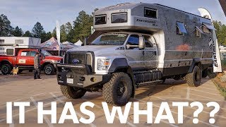 EarthRoamers New 15 Million Luxury Overland Rig  Detailed Look at Overland Expo West [upl. by Gabriella663]