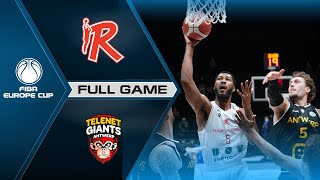 Unahotels Reggio Emilia v Telenet Giants Antwerp  Full Game  FIBA Europe Cup 202122 [upl. by Philipps]