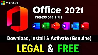 How To Download And Install Microsoft Office 2021 Legally For FREE [upl. by Goda]