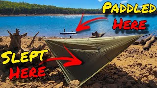 Paddled Across amp Solo Camped In A Hammock On Snake Island [upl. by Aerdno]