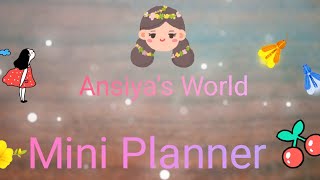 Mini planner with low budjet 😂🤣 easily making planner Ansiyas World [upl. by Mosora]