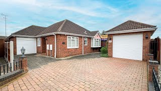 MODERN BUNGALOW WITH TWO GARAGES  Bawdsey Close ClactononSea Essex [upl. by Uhej]