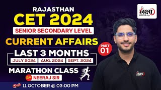 CET 12th Level Classes 2024  Last 3 Months Current Affairs Marathon Class 2024  By Neeraj sir [upl. by Verity]