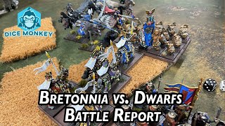 Warhammer The Old World Bretonnia vs Dwarfs Battle Report [upl. by Einitsed273]