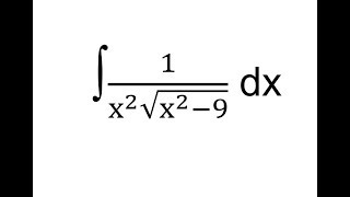 Integrales  Sustitución trigonométrica Ejemplo 2 [upl. by Yelsiap]