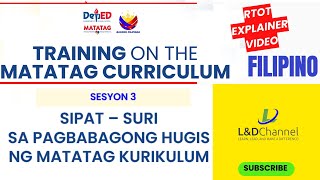 Sipat  Suri sa Pagbabagong Hugis ng MATATAG Curriculum [upl. by Aicilev]