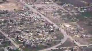 Aerial views Parkersburg tornado damage [upl. by Westfahl885]