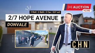 Live Auction  27 Hope Avenue Donvale  Auction Results Melbourne [upl. by Aihsemek]