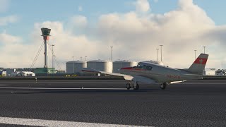 Broadmeadow Airfield EGJU to Heathrow EGLL MSFS 2020 [upl. by Kearney]