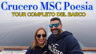 FUEGO🔥 en el piso 4 del Crucero MSC Poesia explicación al final en los comentarios Tour completo [upl. by Dominica869]