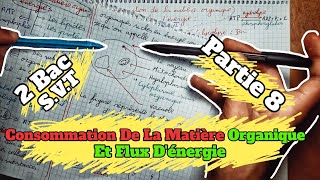 🔥🔥 Consommation De La Matière Organique Et Flux dénergie 🔻 Partie 8 🔻 2 Bac BIOF SVT 🔻1èr chapitre🔻 [upl. by Alicsirp]