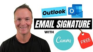 Outlook Email Signature Made Simple with Canva [upl. by Melvina]