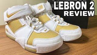 Nike Lebron 2 Metallic Gold 2022 Maccabi PE Sneaker Review [upl. by Zoldi664]