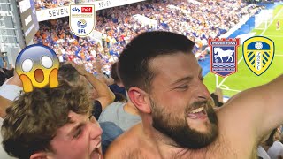 LEEDS FANS CARNAGE IN 7GOAL THRILLER😍😱 Ipswich Town 34 Leeds United  202324 [upl. by Ahkos116]