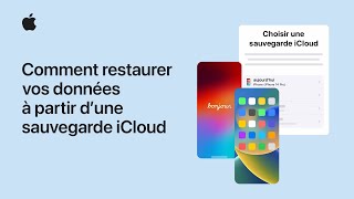 Restaurer un iPhone ou un iPad depuis une sauvegarde iCloud  Assistance Apple [upl. by Setsero725]