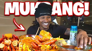 Duke Dennis Does A ASMR Spicy Sea Food MUKBANG 🌶️🥵 [upl. by Zenda]