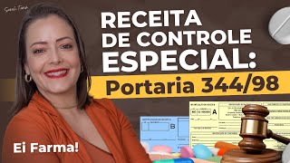 Receita de Controle Especial Regras para dispensação  Portaria 34498  Guia do Farmacêutico [upl. by Bourn337]