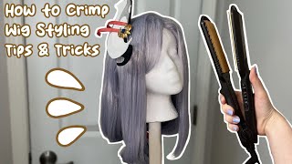 How to Crimp Wigs  Wig Styling Tips amp Tricks [upl. by Lubow]