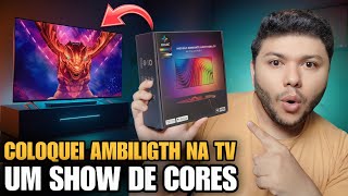 A Fita de LED que Reage das Cores da TV  Efeito estilo AMBILIGHT [upl. by Russi]