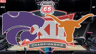 7 Texas vs 10 Kansas State BIG 12 BASKETBALL TOURNAMENT SECOND ROUND LIVE GAME CAST amp CHAT [upl. by Airdnat]