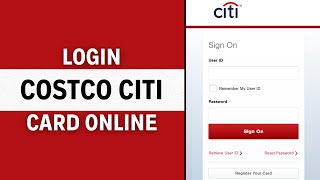 How To Login Costco Citi Card Online Account 2024  Sign In To Costco Anywhere Visa Card by Citi [upl. by Nojad]