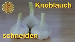 Knoblauch schneiden  GrundlagenVideo [upl. by Ramey]