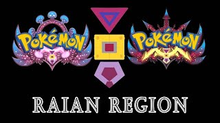 Pokemon Raian Region ● Fakemon ● Fanart ● Design by Eldarkcore [upl. by Nitsur]