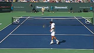 Sampras vs Agassi Indian Wells Final 2001 Highlights [upl. by Ezarra]