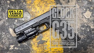 Glock 35 with a LONE WOLF 9mm conversion barrel kit [upl. by Nosduh]