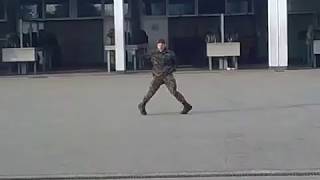 Swiss Soldier dances like Michael Jackson [upl. by Remmos959]