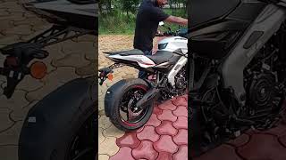 Ns400 exhaust sound ns400 bajajpulsar [upl. by Ahseekan]