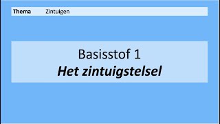 VMBO 4  Zintuigen  Basisstof 1 Het zintuigstelsel  8e editie [upl. by Erich]