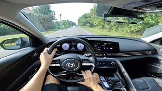 2023 Hyundai Elantra Limited Hybrid POV Walkaround and Test Drive ASMR [upl. by Crowe]