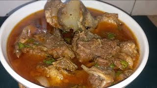 Haddiyon ka Salan beef bone curry recipe by FoodandFood [upl. by Ahsirtak980]