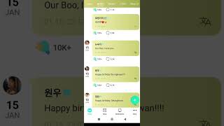 01162024 weverse update Seventeen members greetings for Boo Seungkwans Birthday seventeen [upl. by Schlessinger]