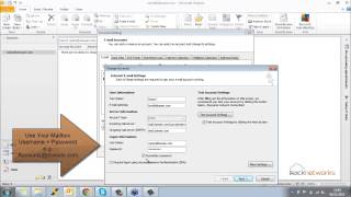 Microsoft Outlook Mail Server Settings [upl. by Jorin834]