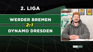 Füllkrug mit Doppelpack – Werder gewinnt knapp gegen Dynamo Dresden und bleibt Tabellenführer [upl. by Ailil659]