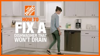 Dishwasher Not Draining  How to Fix a Dishwasher That Wont Drain in 4 Steps [upl. by Nedrud943]