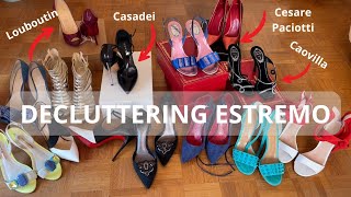 DECLUTTERING SCARPE ESTREMO LOUBOUTIN CASADEI CAOVILLA MANOLO BLAHNIK  ANEDDOTTI E CONSIGLI [upl. by Marlin118]