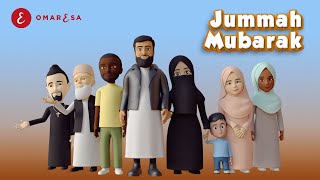 Omar Esa  Jummah Mubarak Nasheed  3D Islamic Cartoon [upl. by Ylrebmyk]