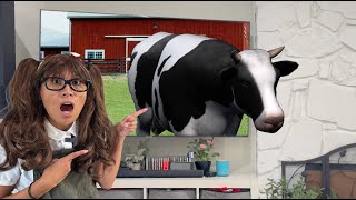 Herbivore Farm Animals for Kids  Farm Animals Come Out of the TV [upl. by Lleda]