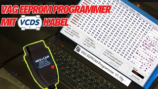 VAG EEPROM Programmer mit VCDS Kabel  VCDS zu KLine KKL Adapter auf ComPort umschalten [upl. by Animsay]