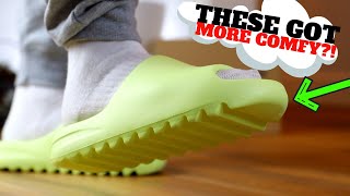 These Got MORE COMFORTABLE Yeezy Slide Review 2022 [upl. by Aicile958]