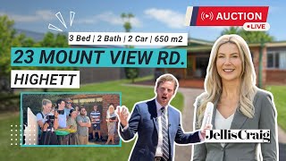 Live Auction  23 Mount View Road Highett [upl. by Ayital]