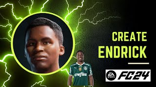 EA FC 24 ENDRICK FACE AND STATS  Pro Clubs  Face Creation  Career Mode [upl. by Newnorb]